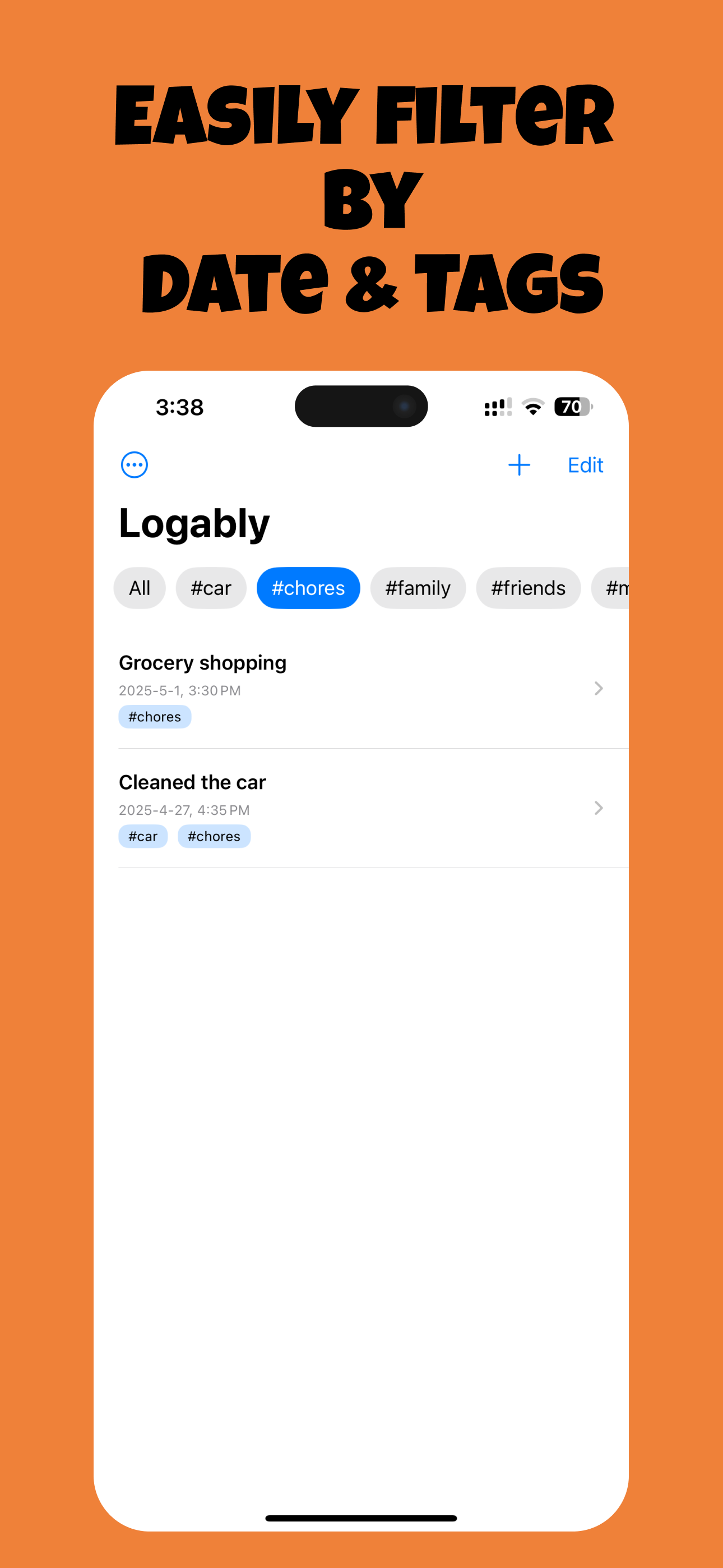 Screenshot of Logably - Task Logger